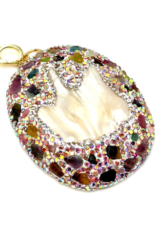 Clip on Gemstone Sterling Silver Pendant - Born To Glam