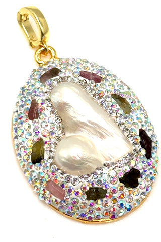 Clip on Gemstone Sterling Silver Pendant - Born To Glam