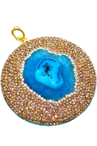 Clip on Gemstone Sterling Silver Pendant - Born To Glam