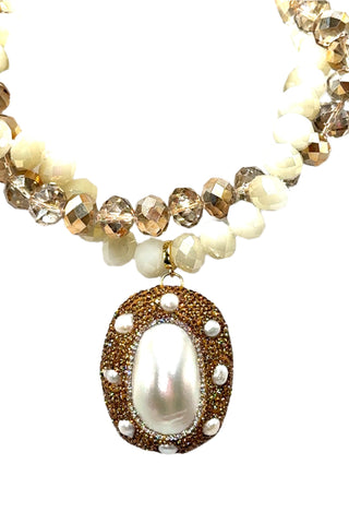 Clip on Gemstone Sterling Silver Pendant - Born To Glam