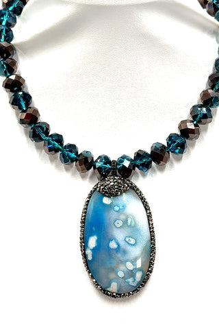 Adjustable Rondelle Short Necklace - Born To Glam