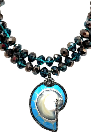 Clip on Gemstone Sterling Silver Pendant - Born To Glam