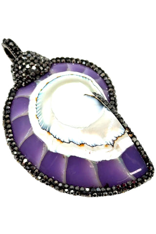 Clip on Gemstone Sterling Silver Pendant - Born To Glam