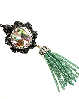 Clip on Gemstone Sterling Silver Pendant - Born To Glam