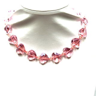 Crystal Heart Short Necklace - Born To Glam