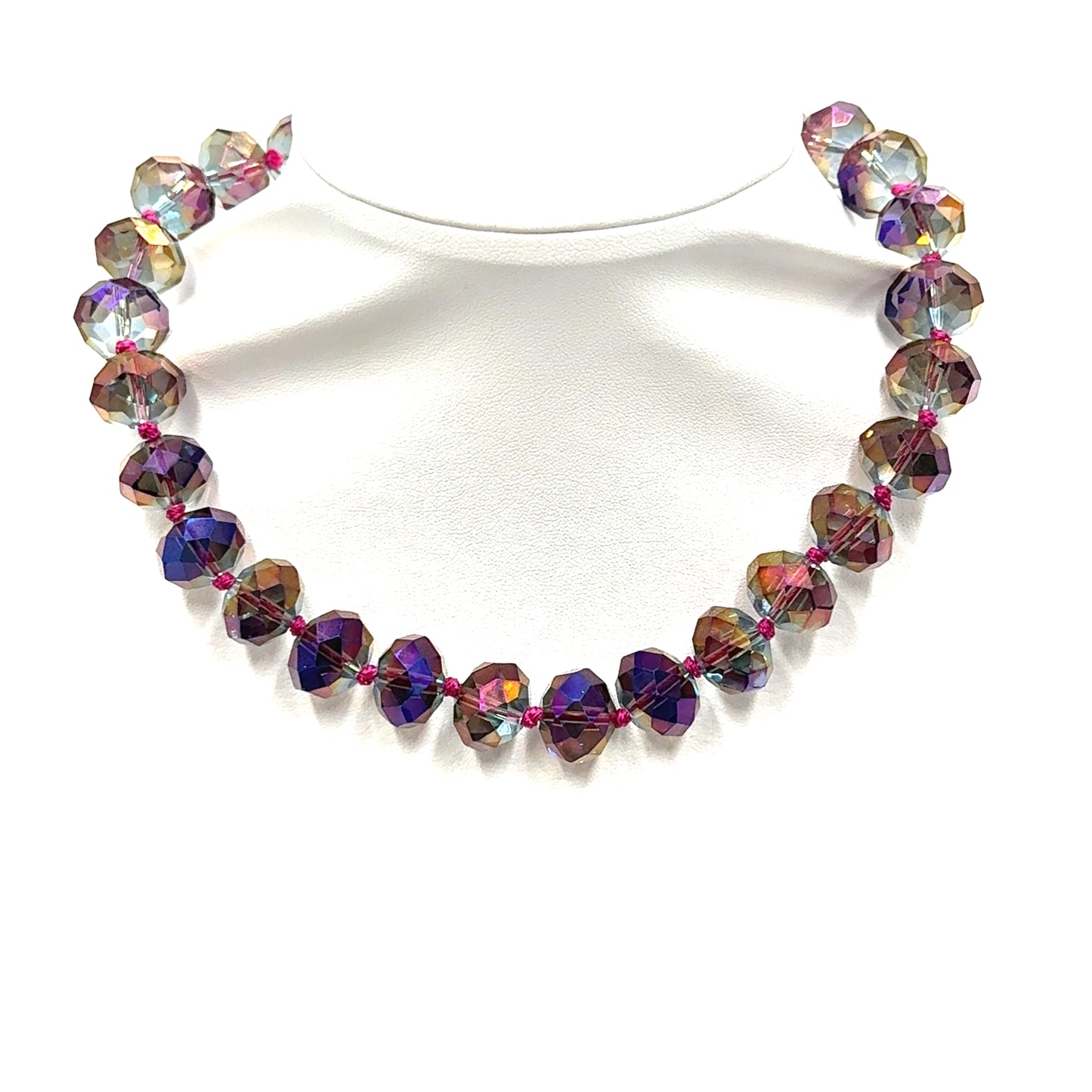 Adjustable 16mm Rondelle Short Necklace Born To Glam