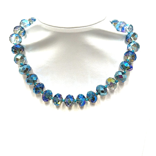 Adjustable 16mm Rondelle Short Necklace Born To Glam