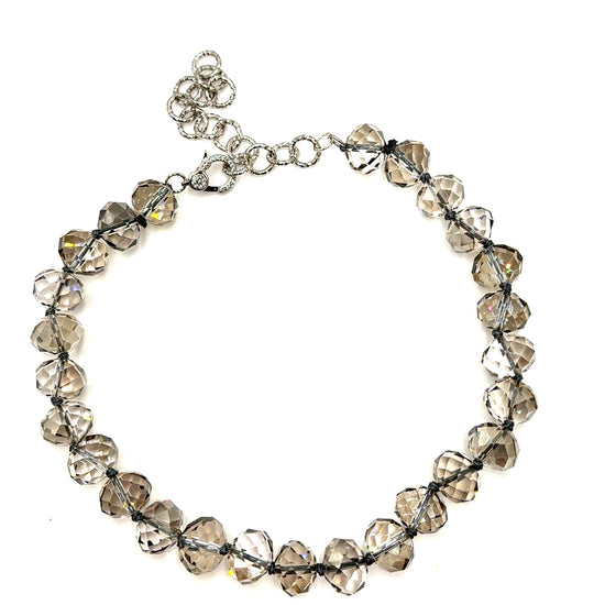 Adjustable 16mm Rondelle Short Necklace Born To Glam