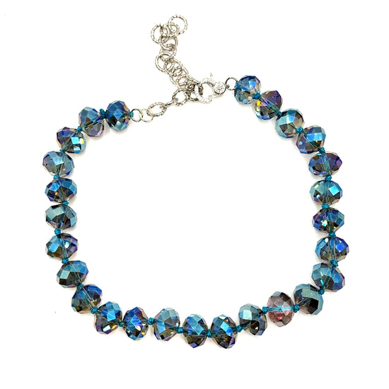 Adjustable 16mm Rondelle Short Necklace Born To Glam