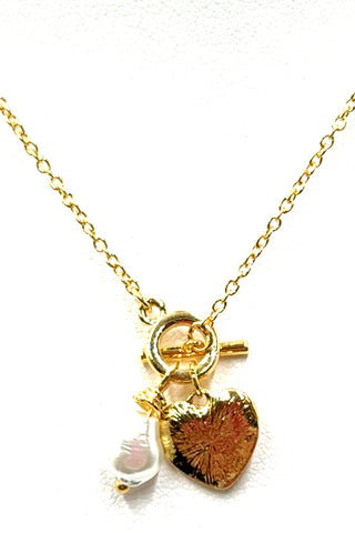 Heart Cluster Charm Necklace - Born To Glam