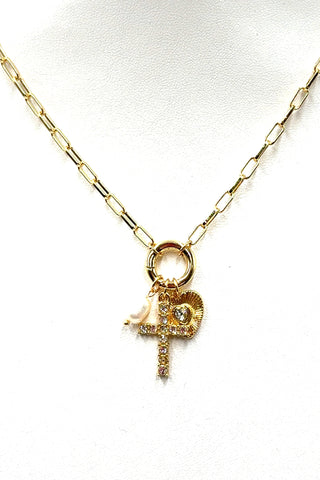 Arya Charm Cluster Necklace - Born To Glam