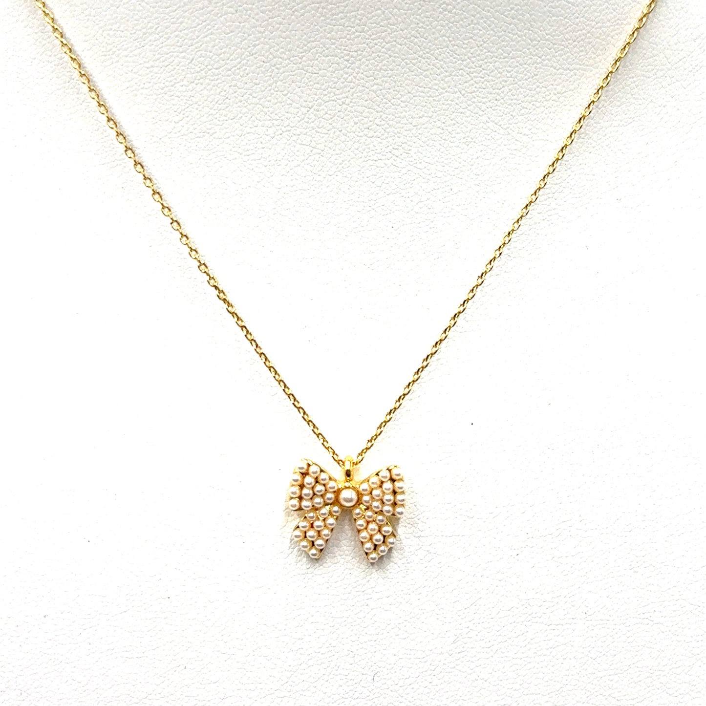 Bennet Pearl Bow Necklace - Born To Glam Born To Glam