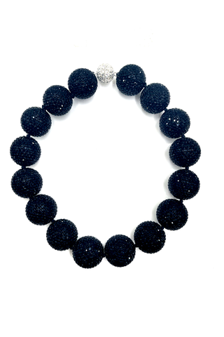 Style the Crystal Sphere Statement Necklace exclusively at Born To Glam