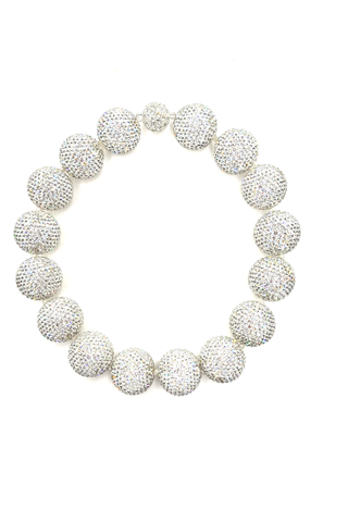 Style the Crystal Sphere Statement Necklace exclusively at Born To Glam