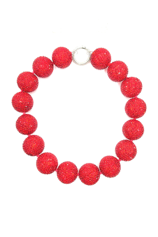 Style the Crystal Sphere Statement Necklace exclusively at Born To Glam