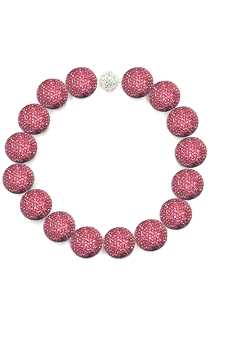 Style the Crystal Sphere Statement Necklace exclusively at Born To Glam