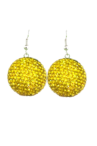 Crystal Sphere Statement Earrings