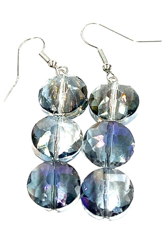 Smoky Iridescent Drop Earring - Born To Glam