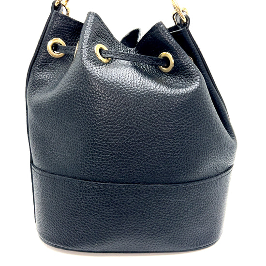 Zebra Leather Bucket Purse - Born To Glam