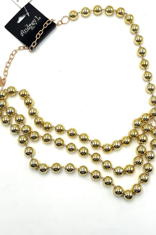 Multi Layered Ball Chain Belt - Born To Glam