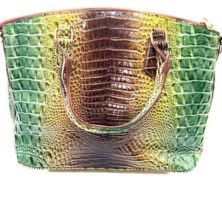 Vegan Leather Crocodile Print Handbag - Born To Glam