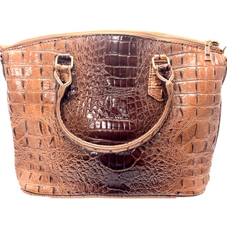 Vegan Leather Crocodile Print Handbag - Born To Glam