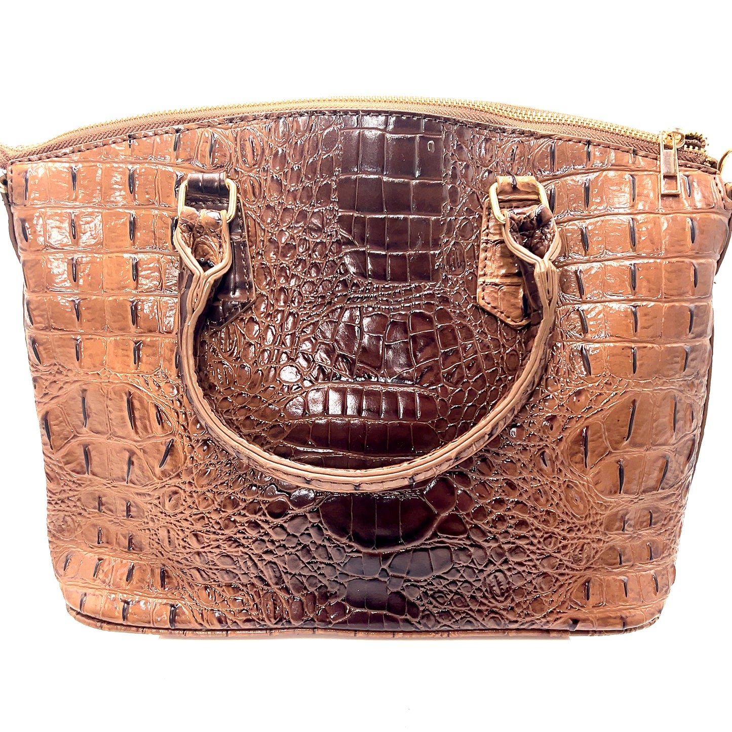 Vegan Leather Crocodile Print Handbag