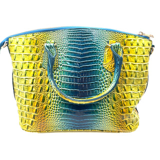 Vegan Leather Crocodile Print Handbag - Born To Glam