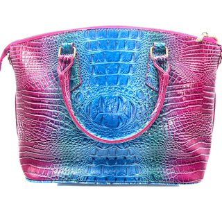 Vegan Leather Crocodile Print Handbag - Born To Glam