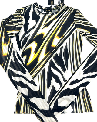Kaylee Top- Lime Zebra - Born To Glam