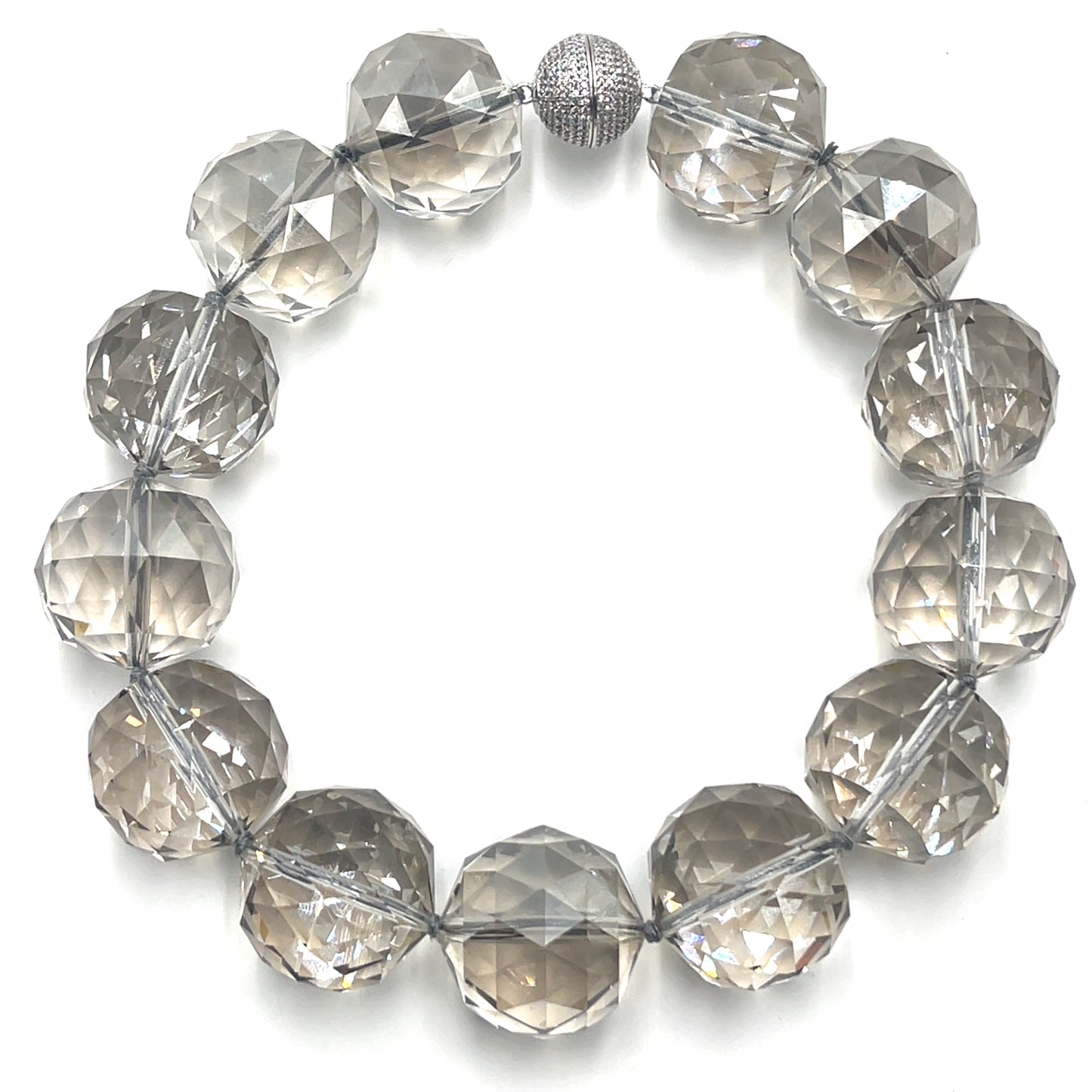 30mm Crystal Sphere Short Necklace