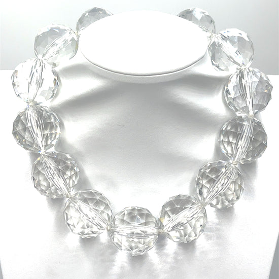 Clear 30mm Crystal Sphere Necklace