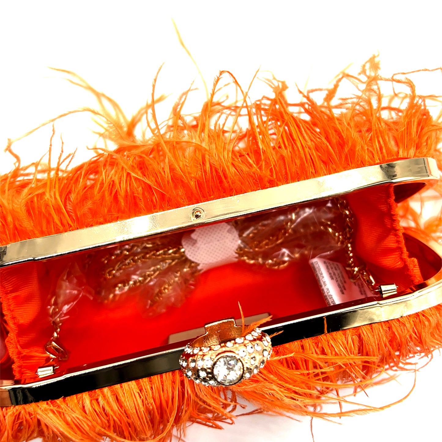 Vibrant Feather Evening Bag - Born To Glam