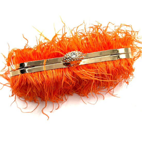 Vibrant Feather Evening Bag - Born To Glam