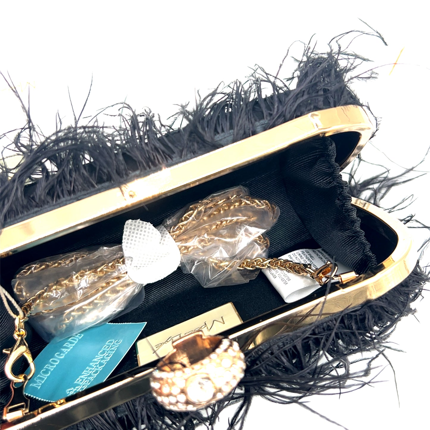 Vibrant Feather Evening Bag - Born To Glam