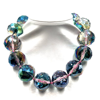 30mm Crystal Sphere Short Necklace - Born To Glam