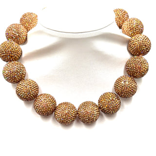 Crystal Sphere Statement Necklace - Born To Glam