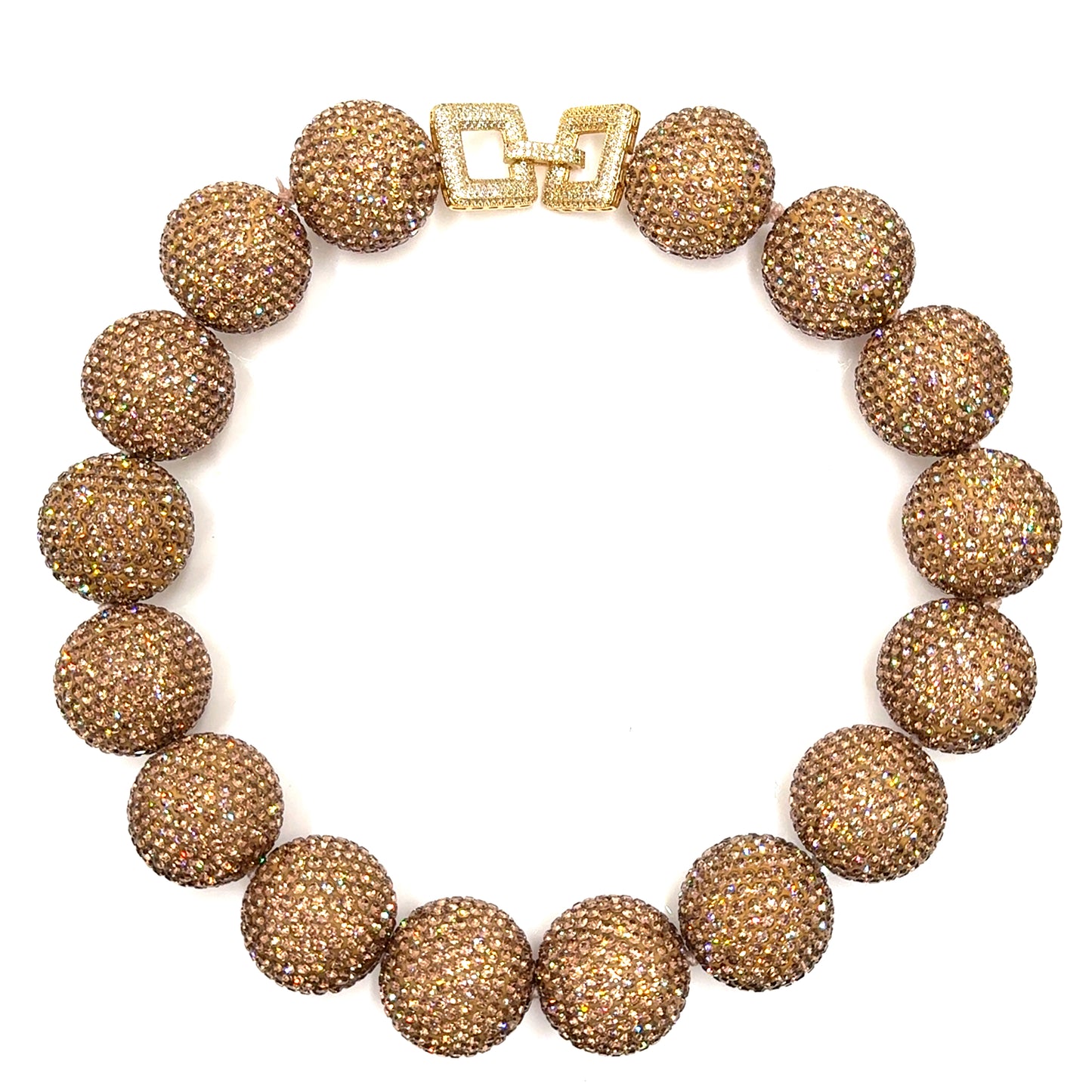 Crystal Sphere Statement Necklace - Born To Glam Born To Glam