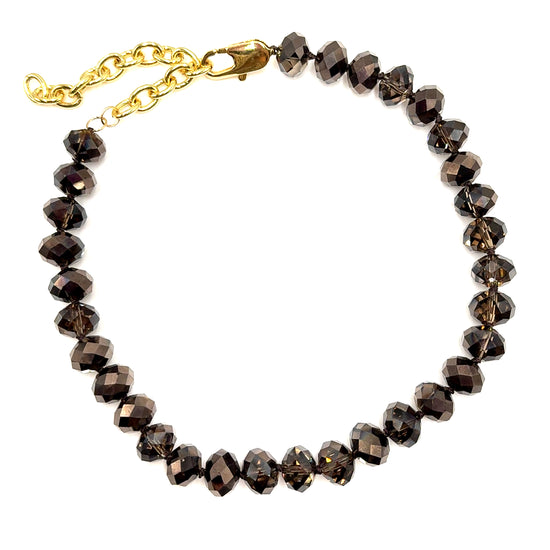 Adjustable Rondelle Short Necklace Born To Glam