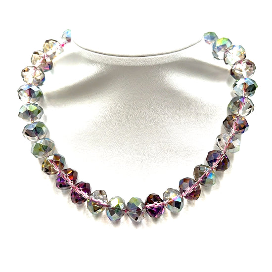 Adjustable 16mm Rondelle Short Necklace Born To Glam