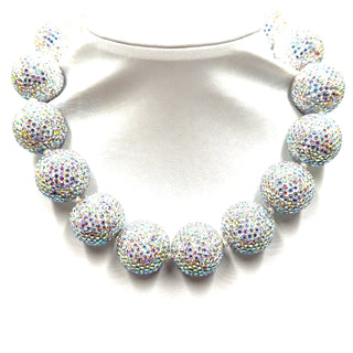 Crystal Sphere Statement Necklace - Born To Glam