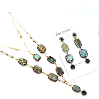 Turquoise Gems Layered Necklace - Born To Glam