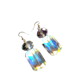 Purple Turquoise Crystal Drop Earring - Born To Glam