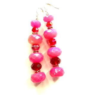 Pink Quartz Long Dangle Earring - Born To Glam