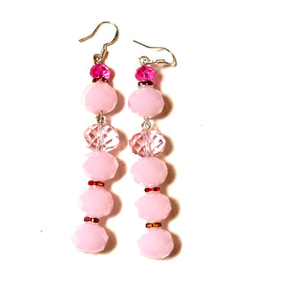 Light Pink Quartz Drop Earring - Born To Glam