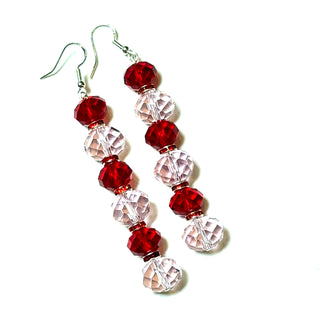 Pink & Red Drop Earring - Born To Glam