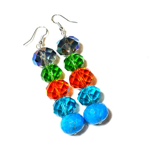 Blue Quartz Multi Drop Earring - Born To Glam