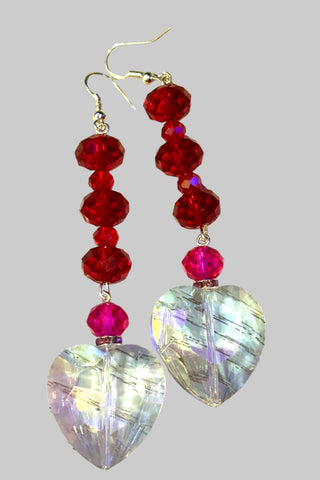 Large Valentine Heart Earring - Born To Glam