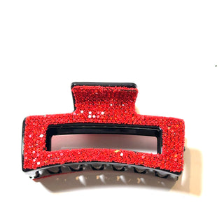 Pave Stone Rectangle Hair Clip - Born To Glam