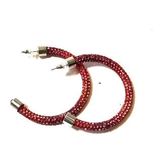 Tie Dye Pave 2 Inch Hoop Earring - Born To Glam